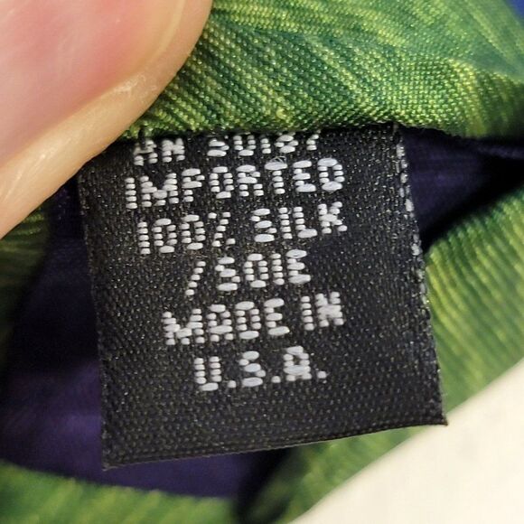 Save The Children Mens Golf Silk Necktie #1 "A Country Drive" by Adrian 58" x 4" - Picture 6 of 6